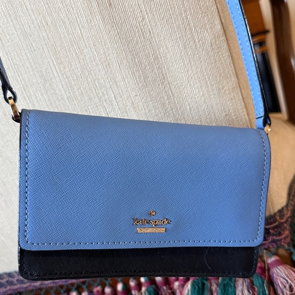 kate spade Handbags - Kate Spade Two-Tone Blue and Black Crossbody Bag